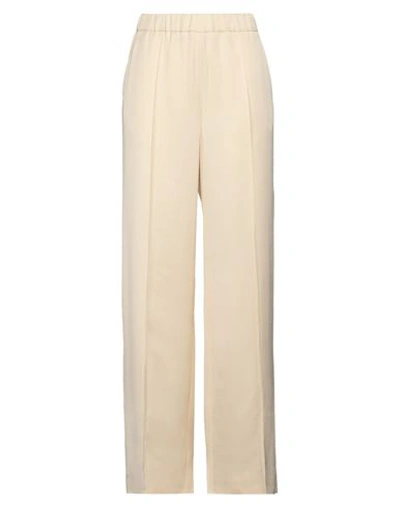 Shop Jil Sander Woman Pants Cream Size 6 Viscose In White
