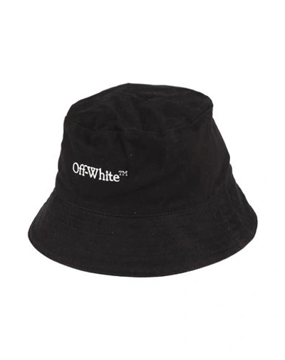 Shop Off-white Man Hat Black Size Onesize Cotton