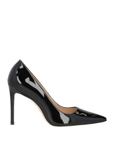 Stuart Weitzman Woman Pumps Black Size 5.5 Leather In Black