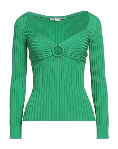 Shop Stella Mccartney Woman Sweater Green Size 10-12 Viscose, Polyester