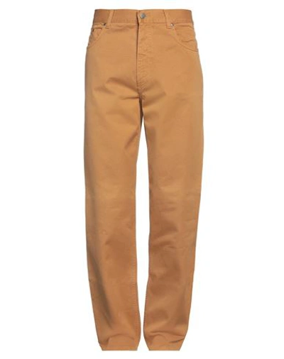 Shop Zegna Man Pants Tan Size 38 Cotton In Brown