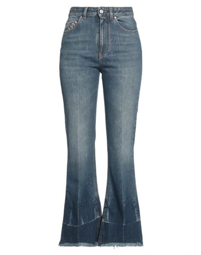 Shop Stella Mccartney Woman Jeans Blue Size 30 Cotton, Elastane