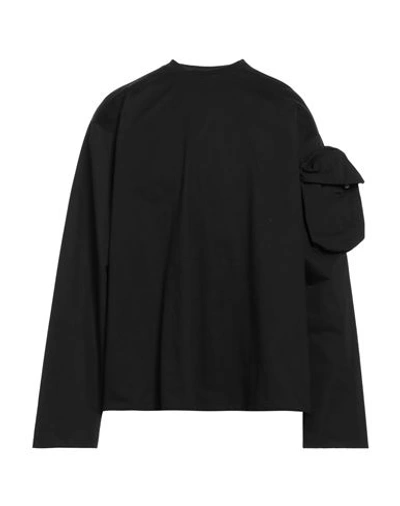 Shop Oamc Man T-shirt Black Size Xl Organic Cotton, Cotton, Elastane