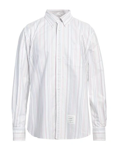 Shop Thom Browne Man Shirt White Size 3 Cotton