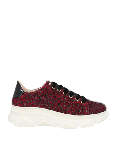 Stokton Woman Sneakers Black Size 7 Leather, Textile Fibers In Black