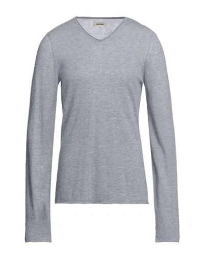 Shop Zadig & Voltaire Man Sweater Grey Size Xl Cashmere