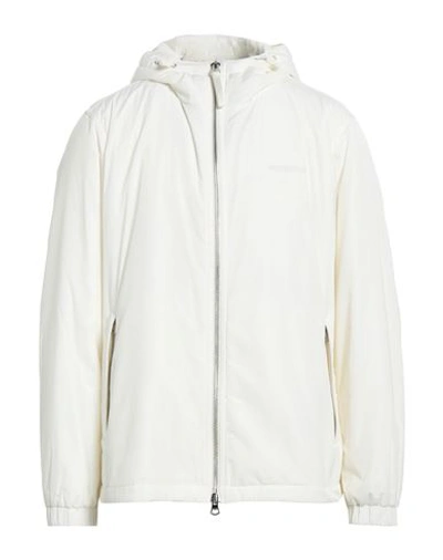 Shop Burberry Man Jacket Ivory Size L Polyimide In White