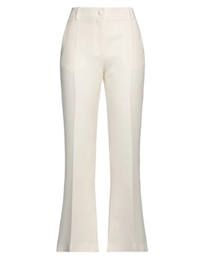 Shop Valentino Garavani Woman Pants Cream Size 6 Virgin Wool, Silk In White