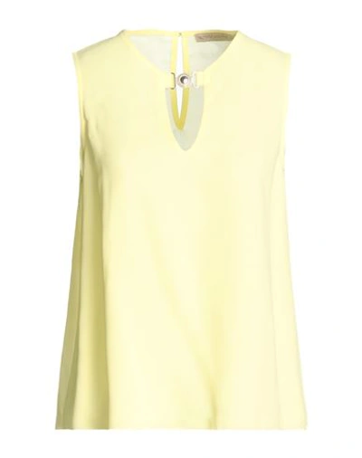 Shop Rinascimento Woman Top Yellow Size L Polyester