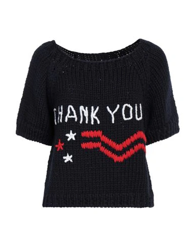 Raf Simons Woman Sweater Midnight Blue Size S Wool In Blue