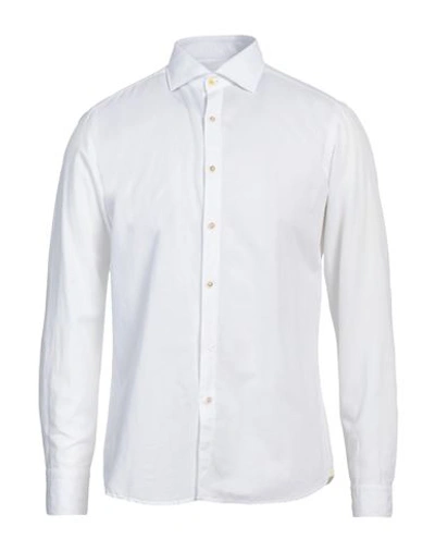 Shop Edizioni Limonaia Man Shirt White Size S Linen, Cotton