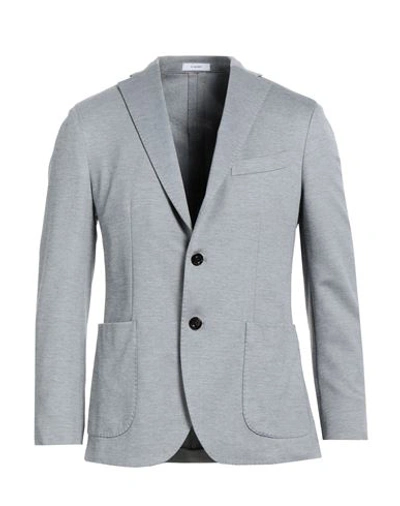 Shop Boglioli Man Blazer Grey Size 46 Cotton, Polyamide, Elastane