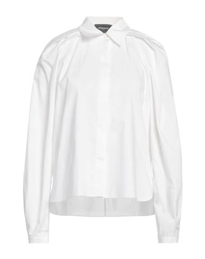 Shop Rochas Woman Shirt White Size 8 Cotton