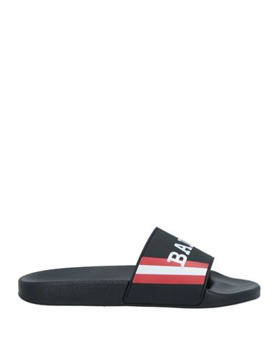 Shop Bally Man Sandals Black Size 11 Rubber