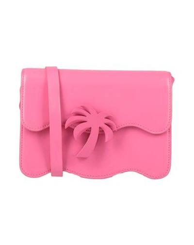 Shop Palm Angels Woman Cross-body Bag Pink Size - Calfskin