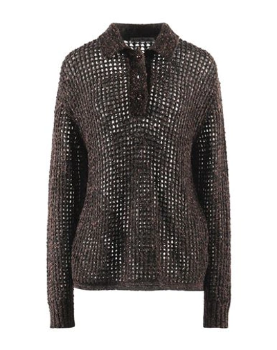 Shop Acne Studios Woman Sweater Brown Size M Cotton, Viscose, Nylon