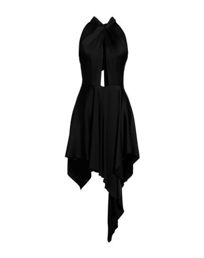 Shop Stella Mccartney Woman Mini Dress Black Size 6-8 Viscose, Elastane