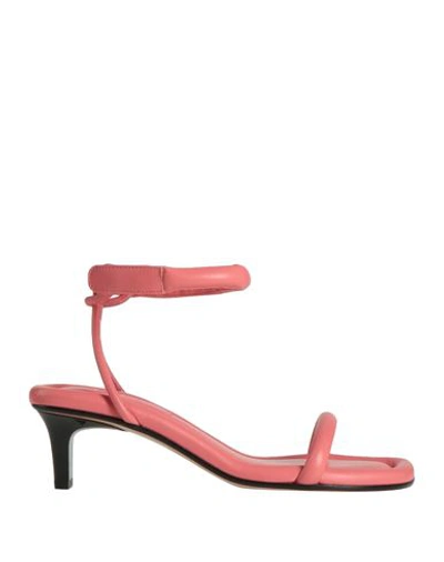 Shop Isabel Marant Woman Sandals Pink Size 8 Lambskin