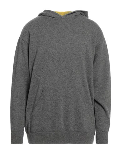 Shop Loewe Man Sweater Grey Size M Wool, Cashmere, Calfskin