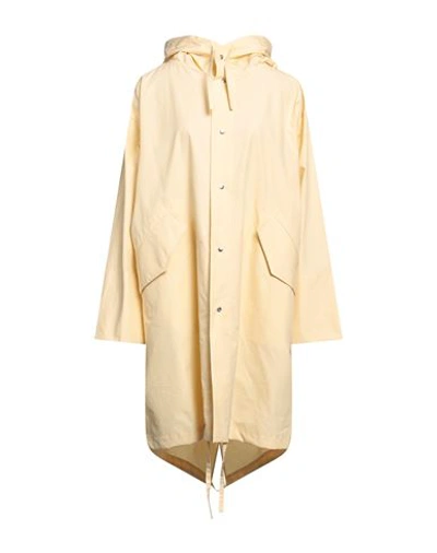 Jil Sander Logo Printed Cotton Canvas Parka In Yellow