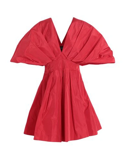 Shop Rochas Woman Mini Dress Red Size 4 Polyester