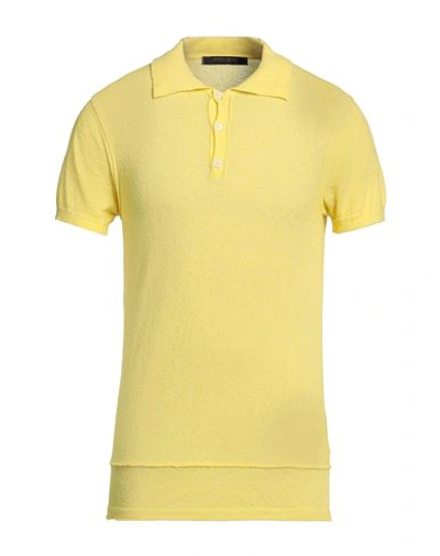 Shop Messagerie Man Sweater Yellow Size 44 Cotton, Polyamide