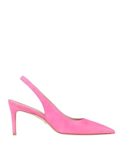 Shop Stuart Weitzman Woman Pumps Pink Size 7 Soft Leather