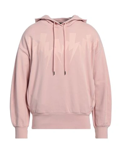 Neil Barrett Man Sweatshirt Pink Size M Cotton, Elastane In Pink