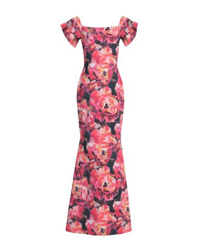 Shop Chiara Boni La Petite Robe Woman Maxi Dress Fuchsia Size 10 Polyamide, Elastane In Pink