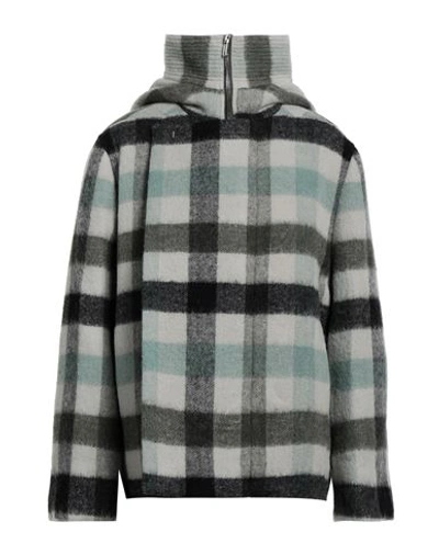 Shop Rick Owens Man Jacket Light Grey Size 42 Wool, Alpaca Wool