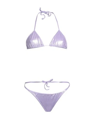 Shop Attico The  Woman Bikini Lilac Size M Polyamide, Elastane In Purple