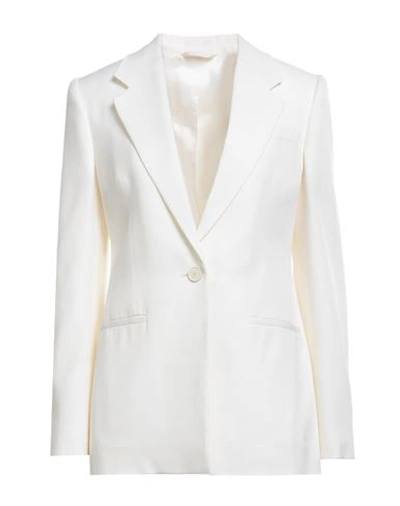 Shop Givenchy Woman Blazer Ivory Size 6 Wool, Cupro In White