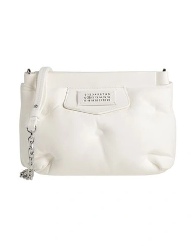 Shop Maison Margiela Woman Cross-body Bag White Size - Ovine Leather