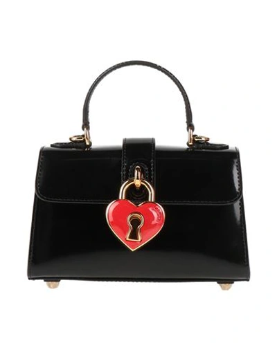 Shop Moschino Woman Handbag Black Size - Leather