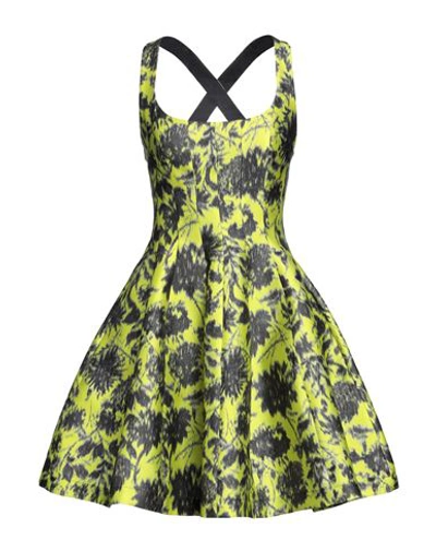 Shop Philosophy Di Lorenzo Serafini Woman Mini Dress Acid Green Size 6 Polyester