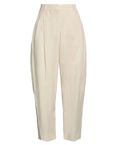 Shop Stella Mccartney Woman Pants Beige Size 10-12 Viscose, Linen