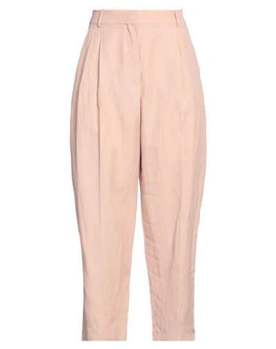 Shop Stella Mccartney Woman Pants Blush Size 8-10 Viscose, Linen In Pink