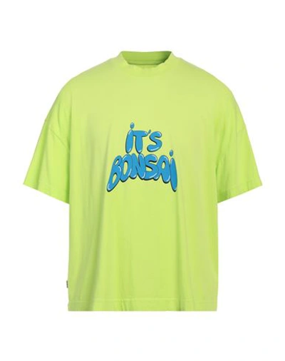 Shop Bonsai Man T-shirt Acid Green Size Xl Cotton