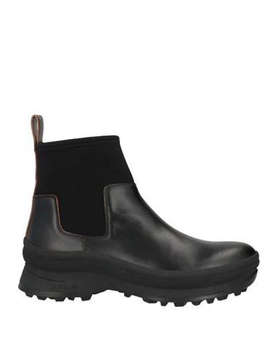 Shop Jil Sander Man Ankle Boots Black Size 8 Soft Leather