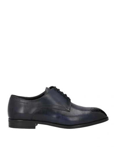 Shop Bally Man Lace-up Shoes Midnight Blue Size 6.5 Soft Leather