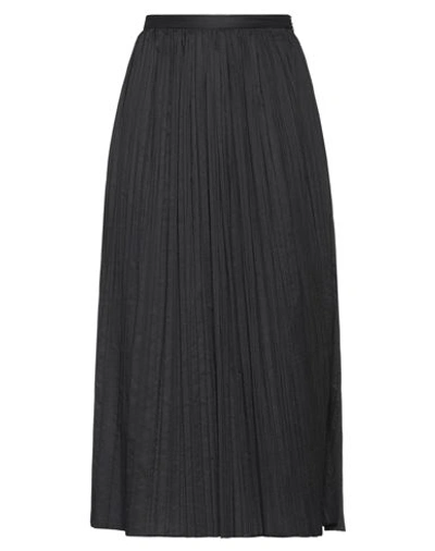 Shop Rochas Woman Midi Skirt Black Size 6 Polyester, Cotton