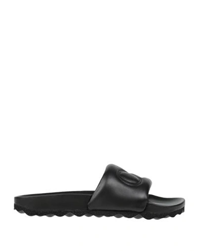 Shop Off-white Man Sandals Black Size 9 Soft Leather
