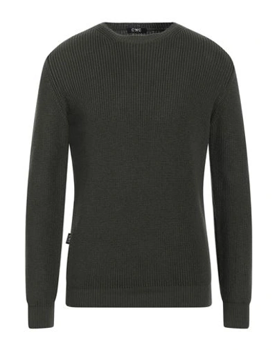 C'n'c' Costume National Man Sweater Military Green Size Xl Cotton, Acrylic In Green