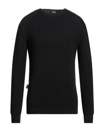 C'n'c' Costume National Man Sweater Black Size Xl Cotton, Acrylic In Black
