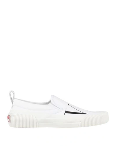 Shop Valentino Garavani Man Sneakers White Size 9 Textile Fibers