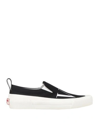 Valentino Vltn Slip-on Sneakers In Black