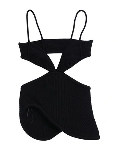 Off-white Woman Top Black Size 6 Viscose, Polyester, Polyamide, Elastane In Black