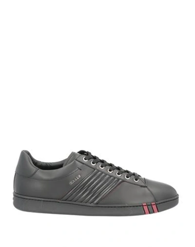 Shop Bally Man Sneakers Black Size 14 Calfskin