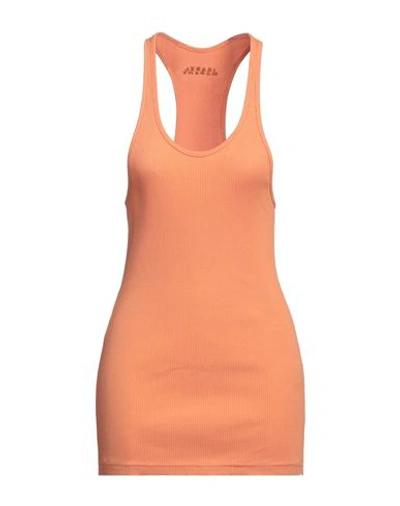 Shop Isabel Marant Woman Tank Top Orange Size L Cotton