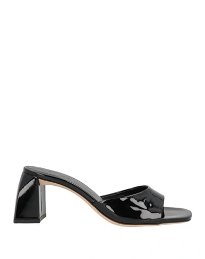 Shop By Far Woman Sandals Black Size 7 Soft Leather